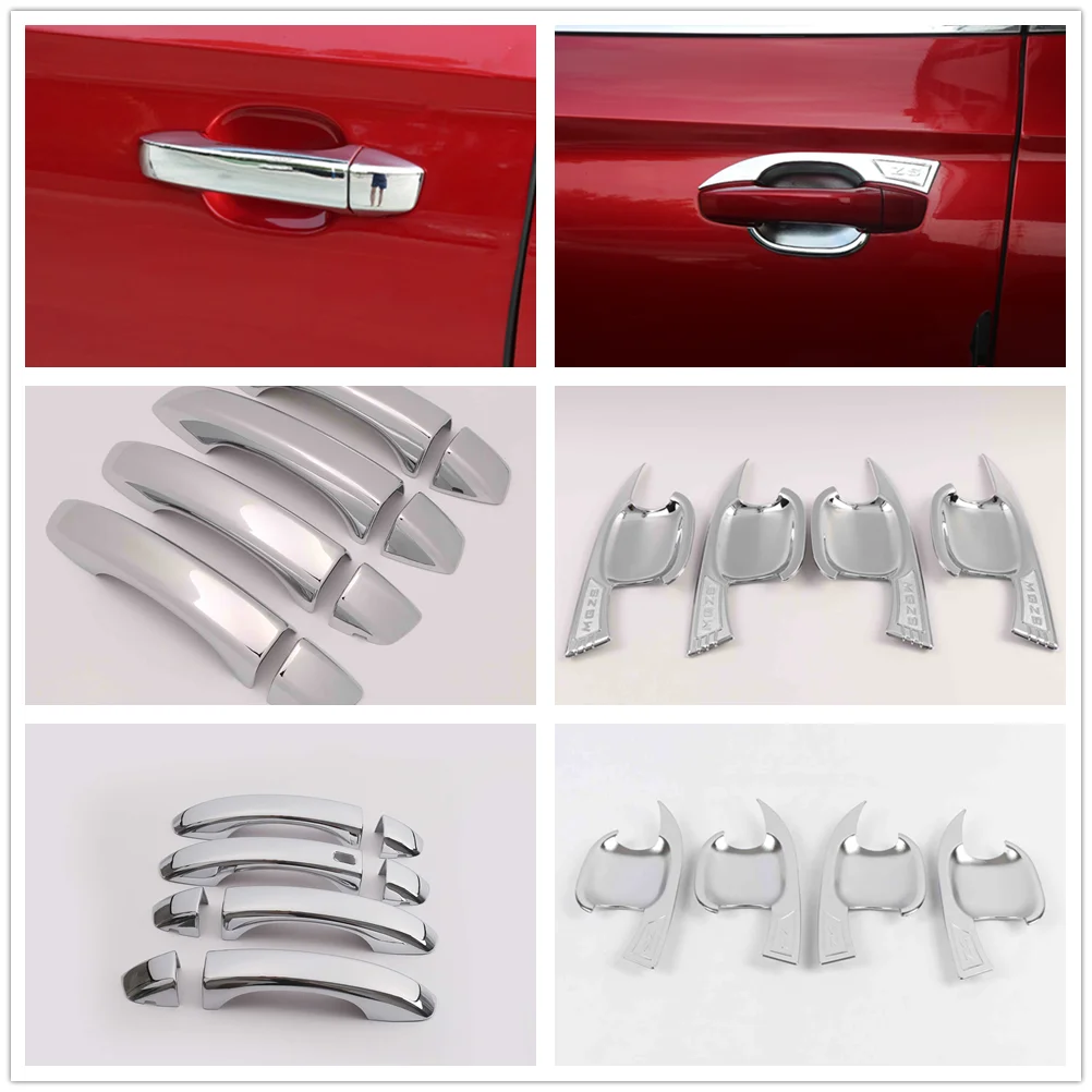 

For MG ZS 2017 - 2021 2022 Accessories Car Door Pull Doorknob Catch Door Handle Bowl Cap Decoration Cover Trim Car Styling