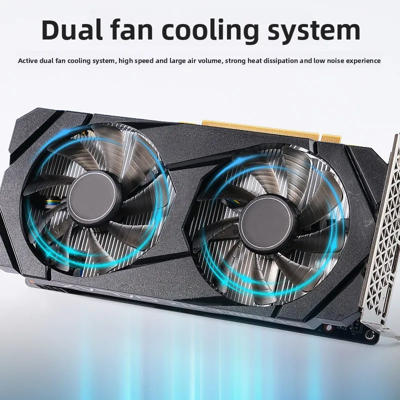 وحدة معالجة الرسومات للألعاب GTX 1660 Ti 6G GDDR6 المجددة - 1536 نواة، مروحة مزدوجة، PCIe 3.0، HDMI/DP