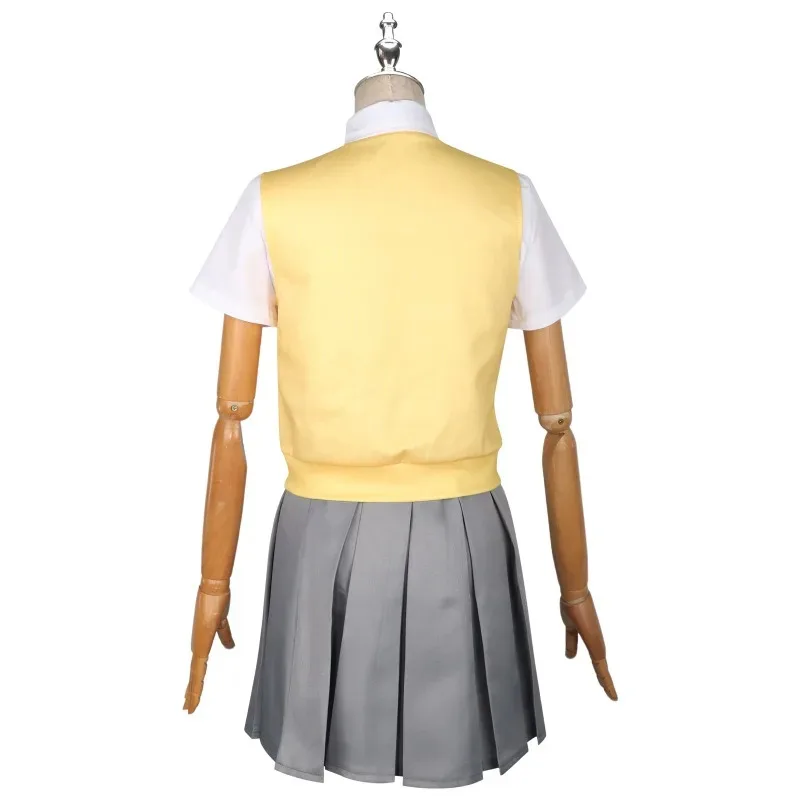 

25COSАниме K-ON! Hirasawa Yui косплей костюм желтый японский школьная форма для девочек JK комплект костюм парик костюмы на Хэллоуин для женщин