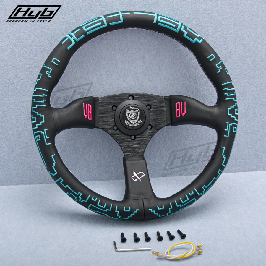 14Inch JDM Vertex x Bowz Collaboration Steering Wheel Steering Wheel Sim Race Steering Wheel