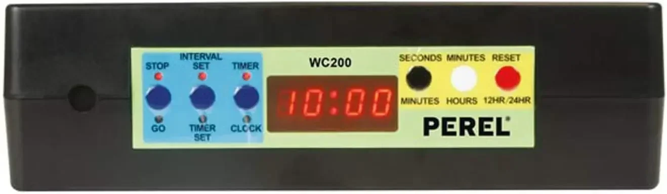 New Style WC200 LED Count Up Down Clock Interval Timer Stopwatch for Home Gym Fitness 4in Numbers       Audible Alert
