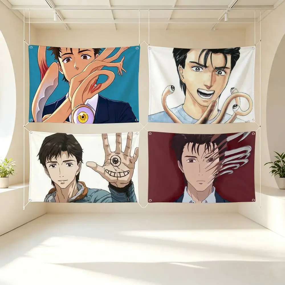 Shinichi Izumi Flags Wall Hanging Tapestry Outdoor Garage Room Decorative flag Background Blanket