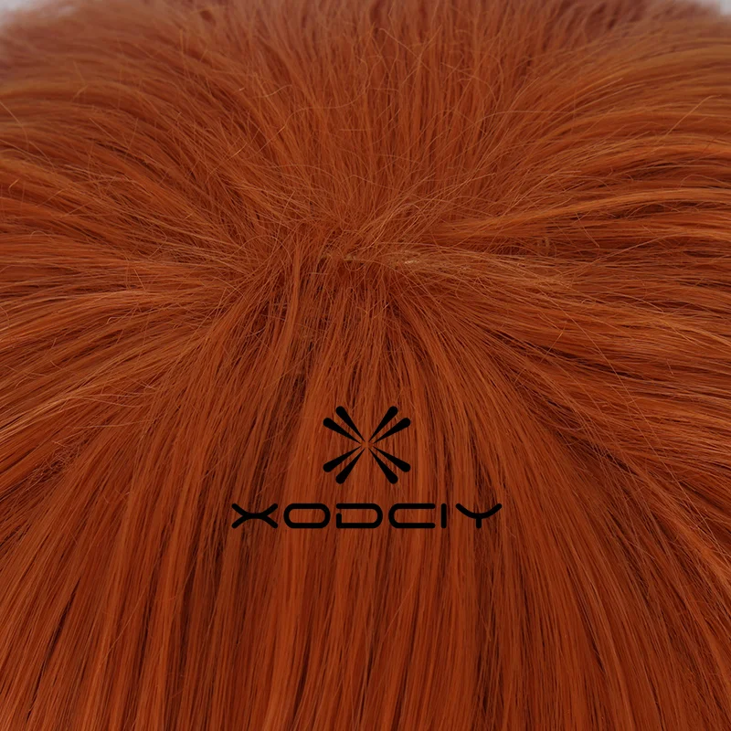 High Quality Anime Chuya Nakahara Chuuya Cosplay Wig 55cm Orange Gradient Cos Wigs Heat Resistant Hair Party Wigs Wig Cap