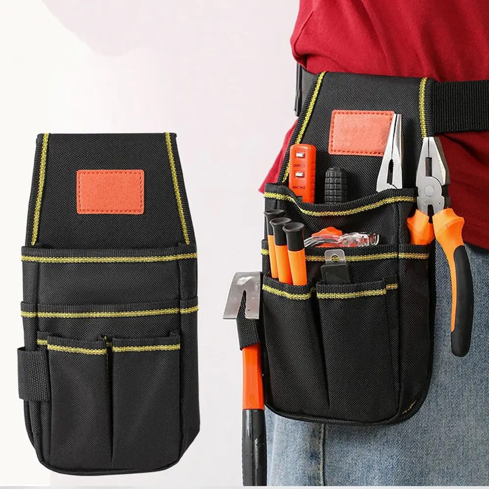 Multifunction Tool Storage Bags Oxford Cloth Carpenter Waist Bag Repair Bag Multiple Pockets Storage Bag