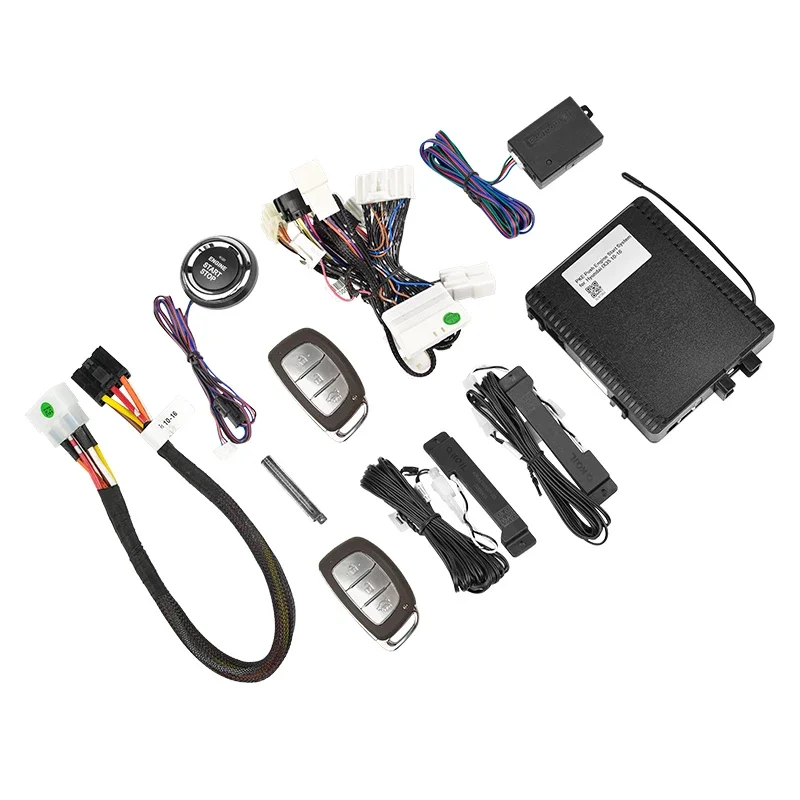 PKE Keyless Entry Engine Start Alarm System Push Button Remote Starter Stop engine for IX35 10-16