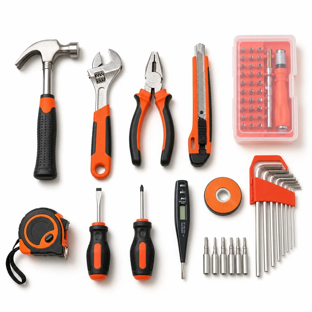 52 PCS Set Hammer Wrench Pliers Screwdriver Hardware Store Tools Set Hand Tool Hardware Store Tools Set