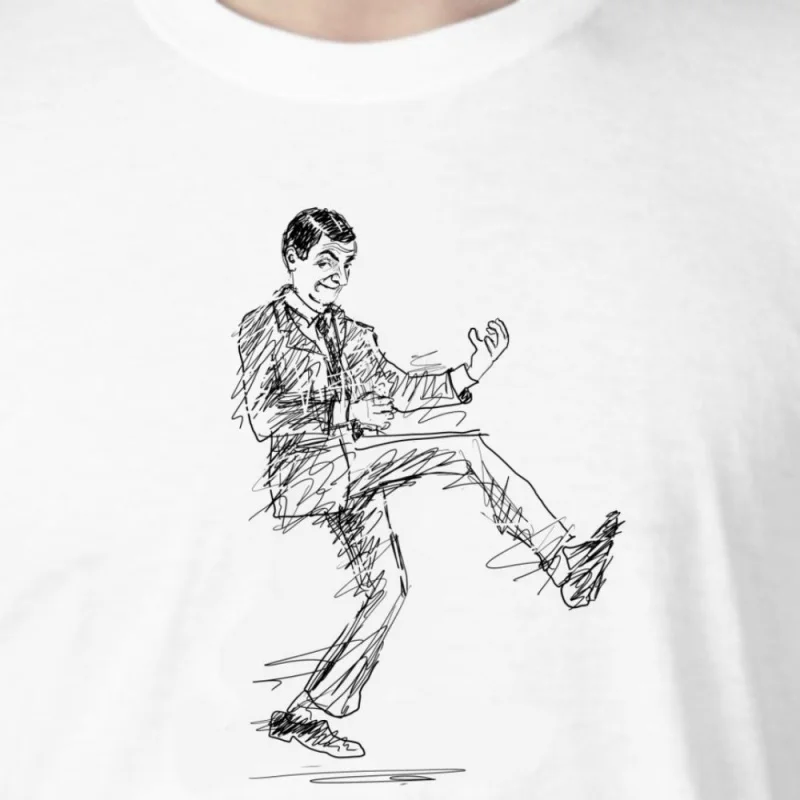 Mr Bean – Air Guitar British Comedy RockMr Bean – Air Guitar_00000633 – handgezeichnete Muster-T-Shirts für Männer und Frauen in Su