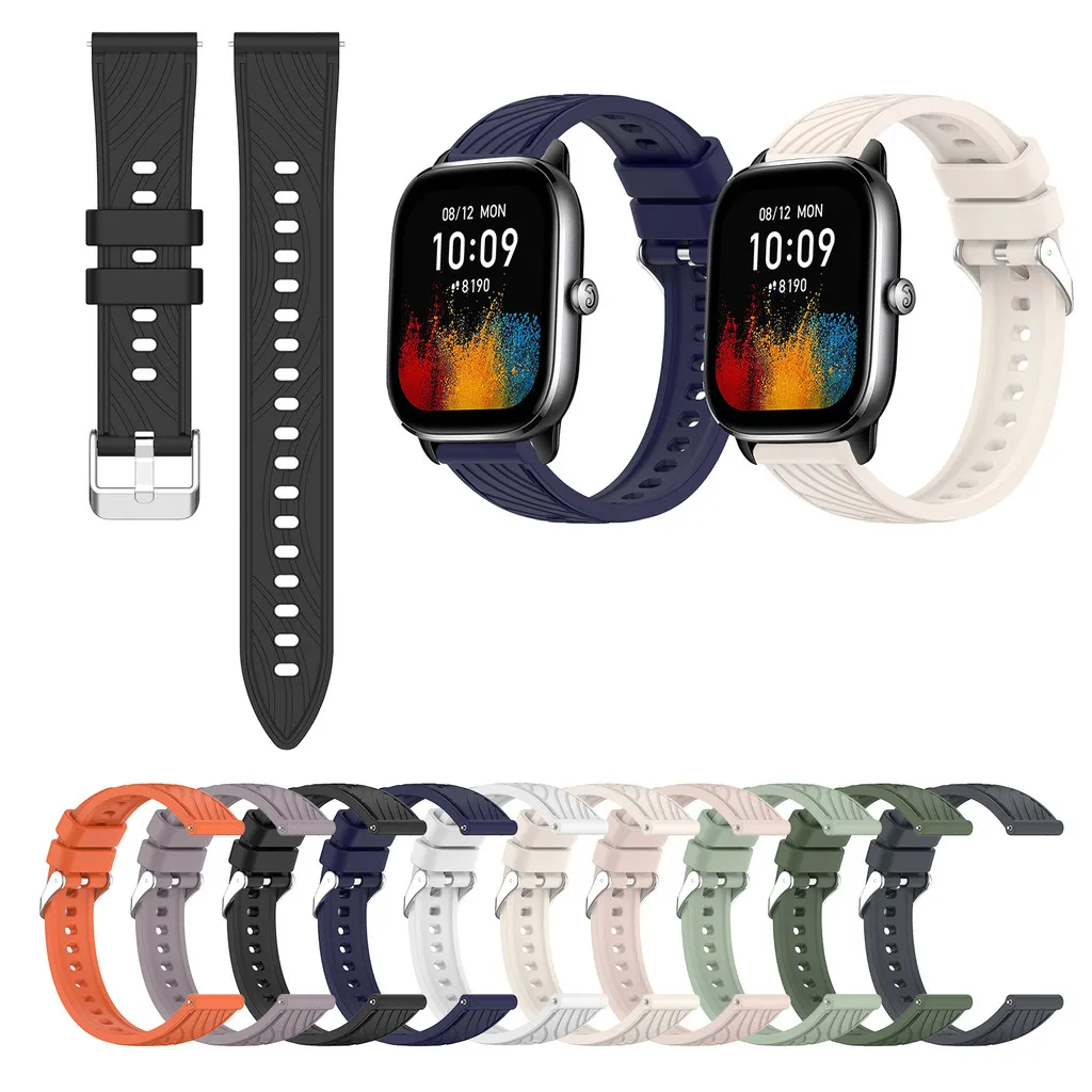 

Silicone Strap for Huami Amazfit GTS2 GTS4 mini GTS3 GTS2e Neo GTS 2 3 4 2e neo Pattern Lines Bands