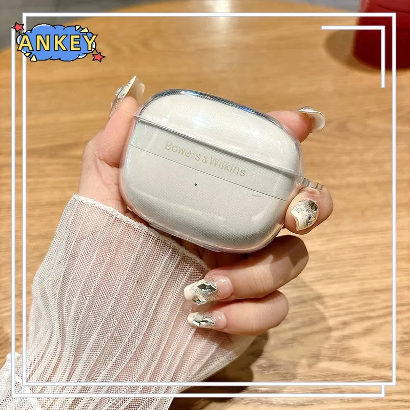 Case for Bowers & Wilkins Pi8 Pi6 Transparent Clear TPU Protective Covers Bluetooth Earphone Shell Headphone Portable Shell