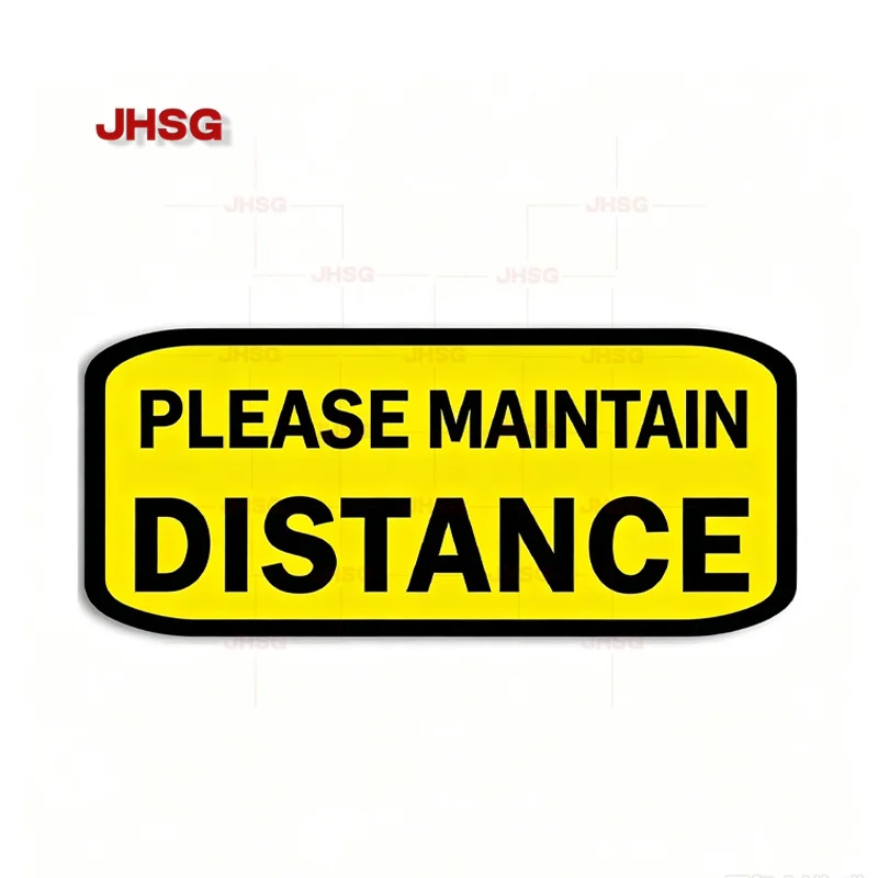 Please Keep Distance Car Sticker Sunscreen Warning Decal Caravan Motorhome Decor Truck Accessories Vinyl Motorcycle Stickers