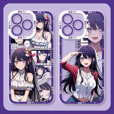 Anime Hoshino Ai TPU Silicone Case for Samsung Galaxy A53 A73 A13 A51 A71 A04 A04S A04E A14 A34 A54 A13 A23 A33 A12 A22 5G Cover