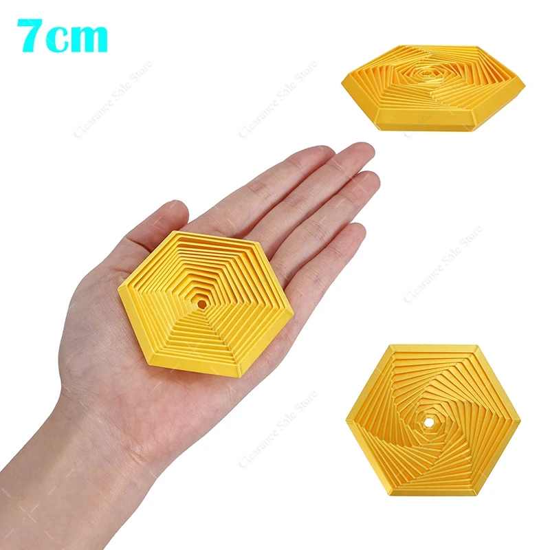 3D Printed Hexagon Fingertip Toys Kids Adults Spinning Transforming Geometric Cubes Sensory Decompression Fidget Toy Gifts