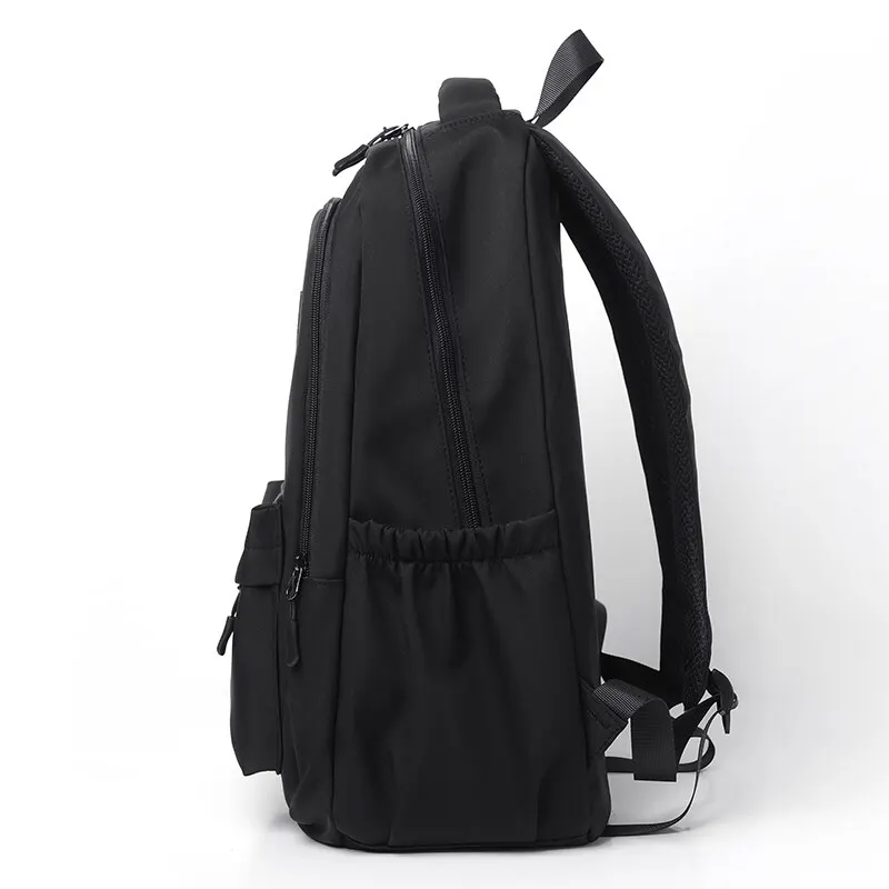 14 Inch Men And Women Universal School Bag Leisure Solid Color Outdoor Sports Shoulder Bag Large Capacity Travel Laptop Backpack