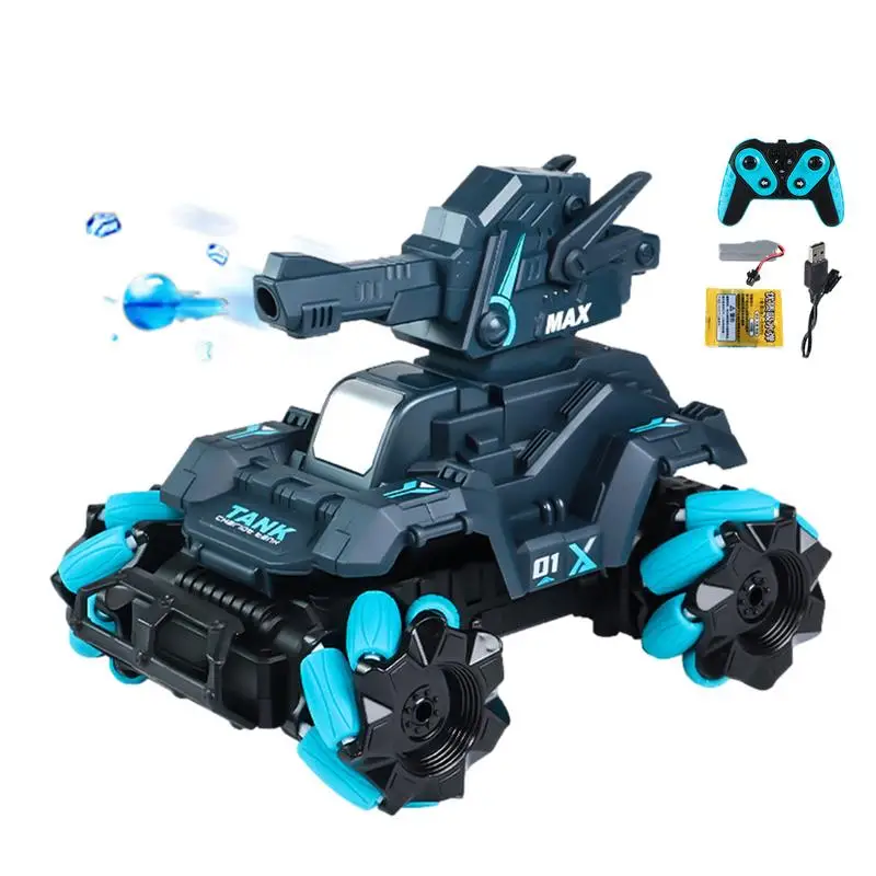 Remote Control Tanks Remote Control Toys With Lights Music RC Tank Set Outdoor Toys For Friends Christmas Birthday Boys Girls