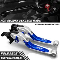 Para Suzuki GSX250R GSX 250R Juego de Manetas Freno y Embrague Abatible Extensible Regulables Maneta Leva Freno Embrague Palanca Accesorios para Motocicletas Piezas