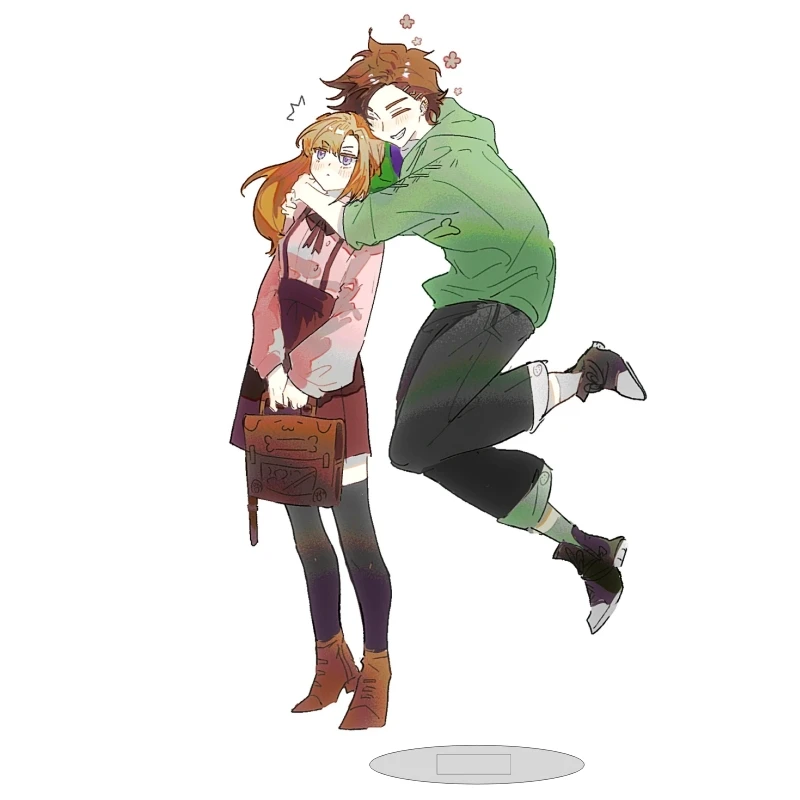 Kimigashine Standee Tazuna Jou Hug Chidouin Sara Suporte de Acrílico Figura 'Your Turn To Die' para Exibição Coleção de Produtos de Anime Chaveiro