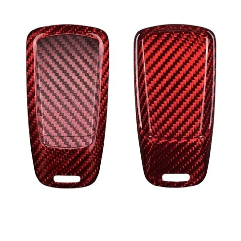 A + ألياف الكربون سيارة مفتاح فوب غطاء الحال بالنسبة لأودي Q7 TTS A4L A3 A4 S5 A6L QT Q5 B6 B7 #6