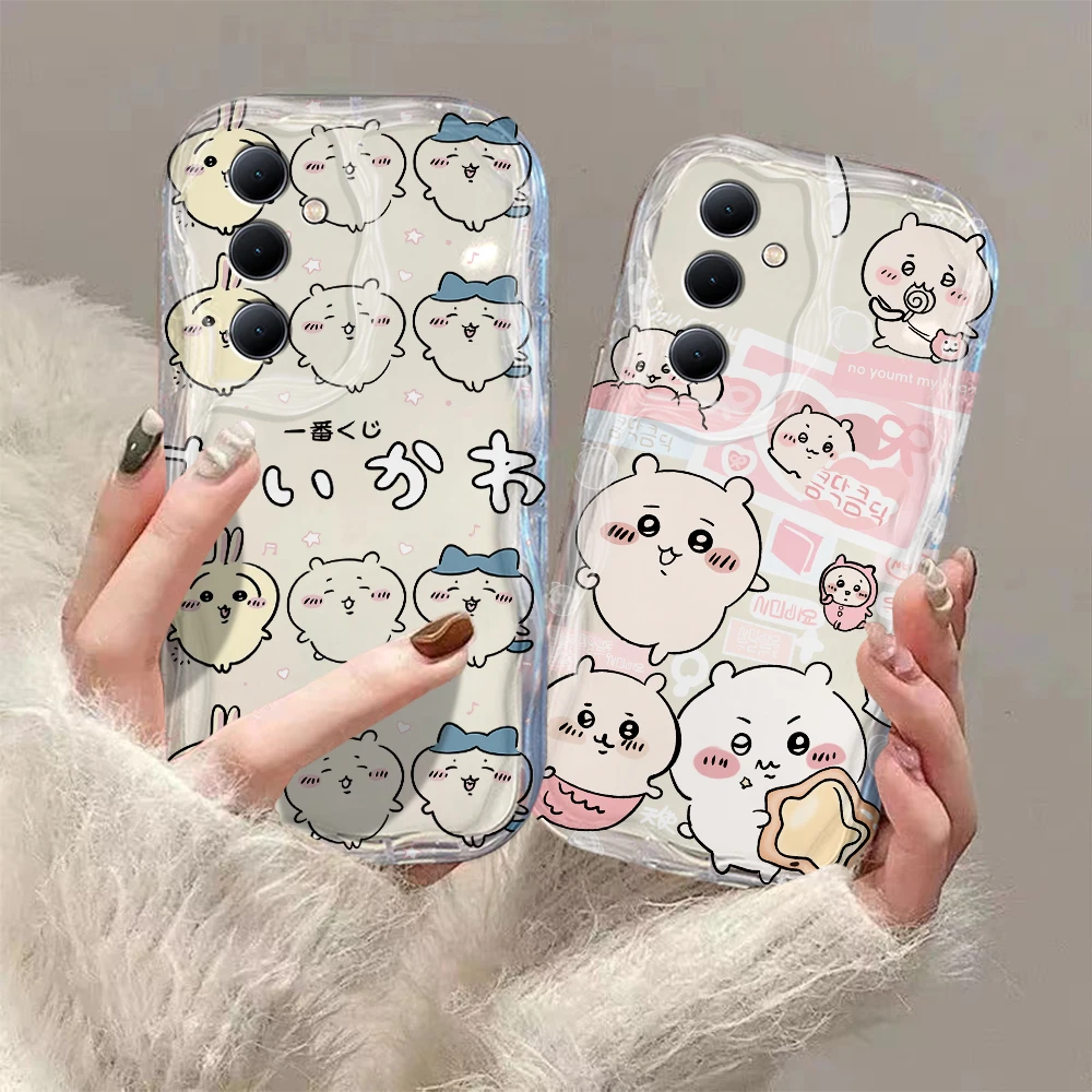 น่ารัก C-chiikawas เคส3D ลายคลื่นสำหรับ Xiaomi redmi 13C 12 12C 10 10C 9 9C A1 A2 K40 K50 Note 13 12 12 11 10 Pro PLUS 4G 5G ฝาครอบ