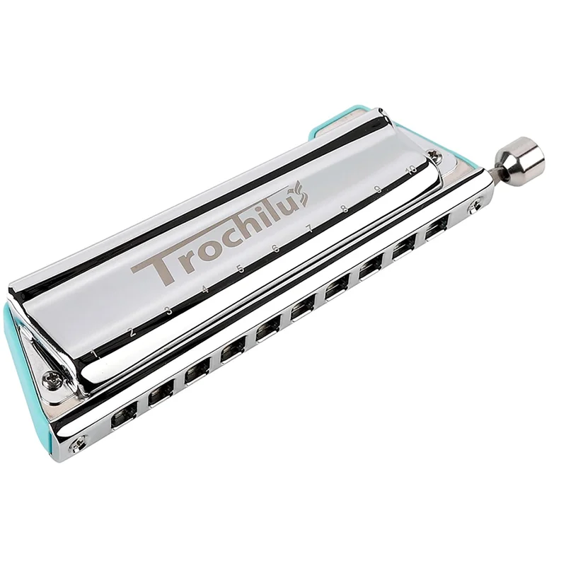 JDR Trochilus Harmonica Blues Chromatic Harp 10 Hole Pop Tuning Mouth Organ Professional Armonica Outdoor Instrumentos Musicales