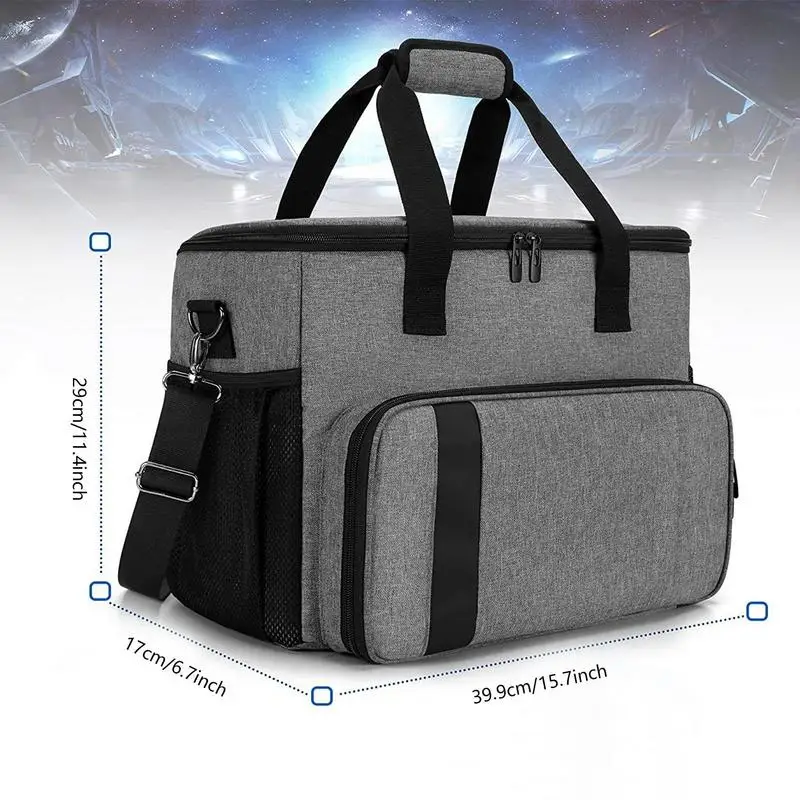 Bolsa para consola de juegos para controlador de PS5, Estuche de transporte de viaje, mochila de almacenamiento, bolso protector de carcasa dura con múltiples bolsillos