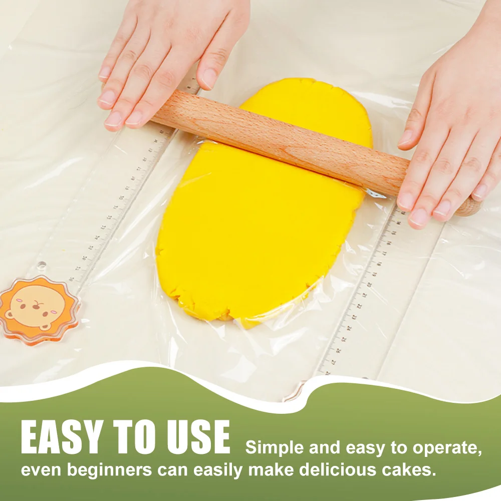 1 Pair Cartoon Animals Ruler  Biscuit Thickness Ruler Acrylic Biscuit Balance Ruler Fondant Icing Dough Balance Ruler