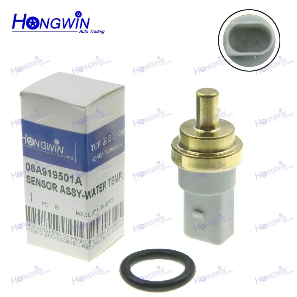 2PCS 06A919501A 06A919501 Sensore di temperatura dell'acqua del liquido di raffreddamento per Skoda Fabia Yeti Audi A3 A4 A5 A6 A8 Q3 Q5 Q7 TT VW Jetta Golf