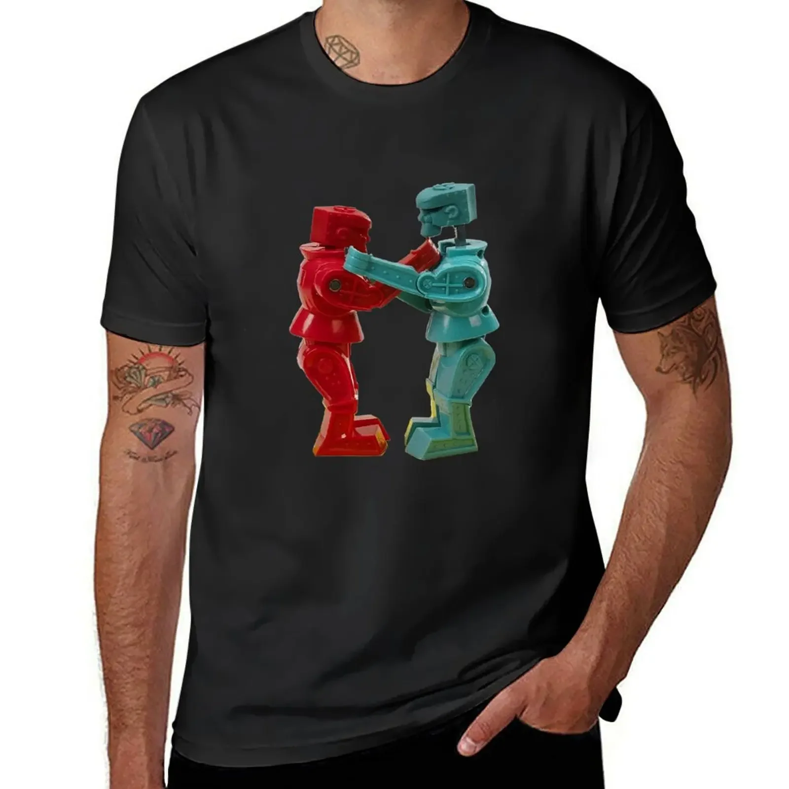 Fighting Robots 2 T-Shirt man clothes vintage anime shirt cute clothes plus sizes t shirt men