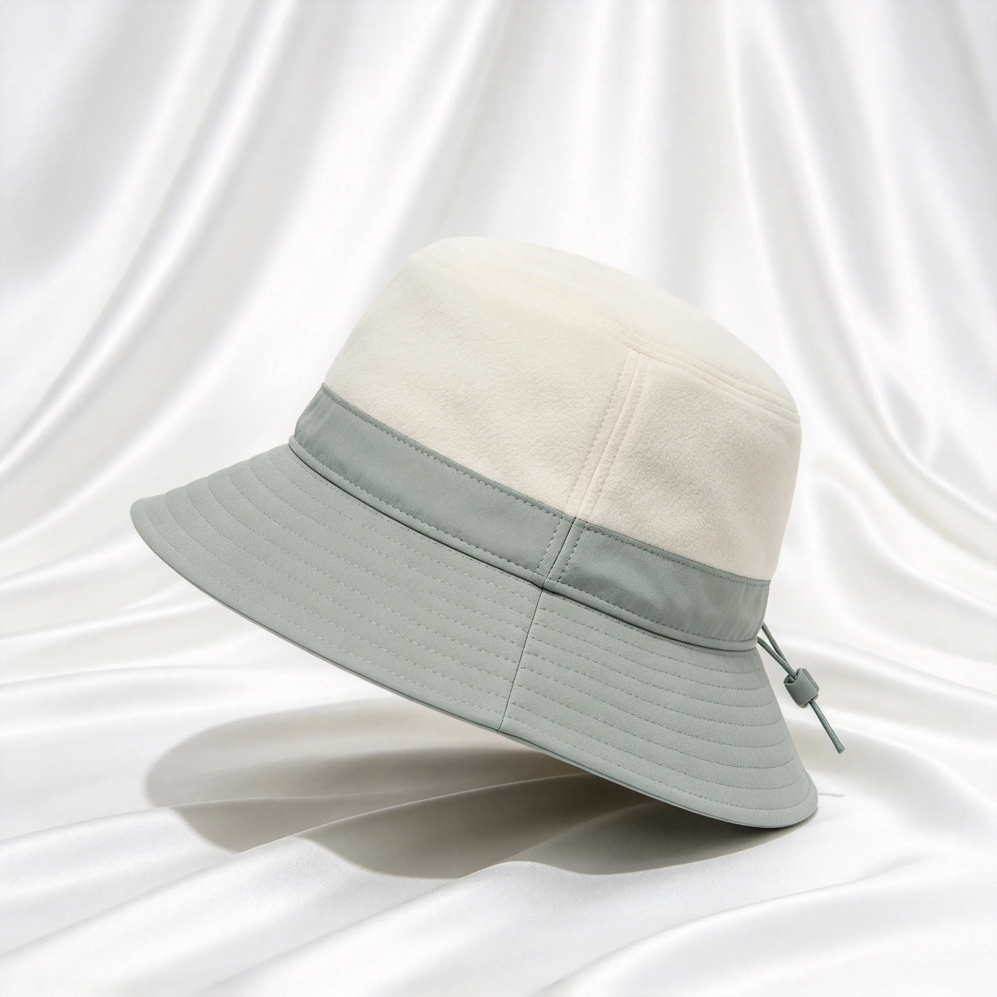 Brand Promotions New Unisex Golf Bucket Hat, Fleece Warm Flat Top Cap, Couple Style Adjustable Strap Sun Hat