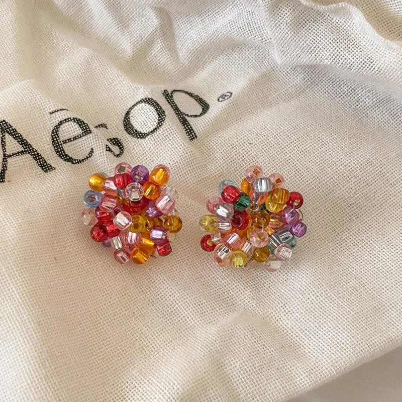Sommerliche Dopamin-farbige Perlenohrringe für Damen 2026 – Neuer High-End Goldfarben-Schmuck, Trendige und Außergewöhnliche Ohraccessoires – Detail 8