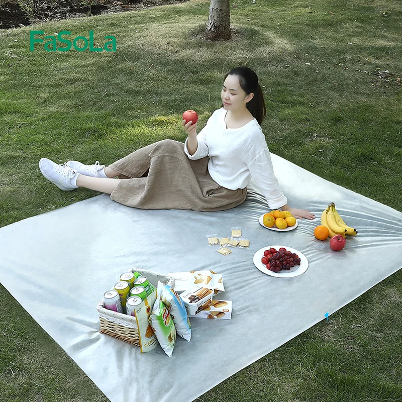 FaSola Outdoor Picnic Mat Cloth Disposable Moisture-proof Waterproof Camp Mats Portable Camping Beach Lawn Mat