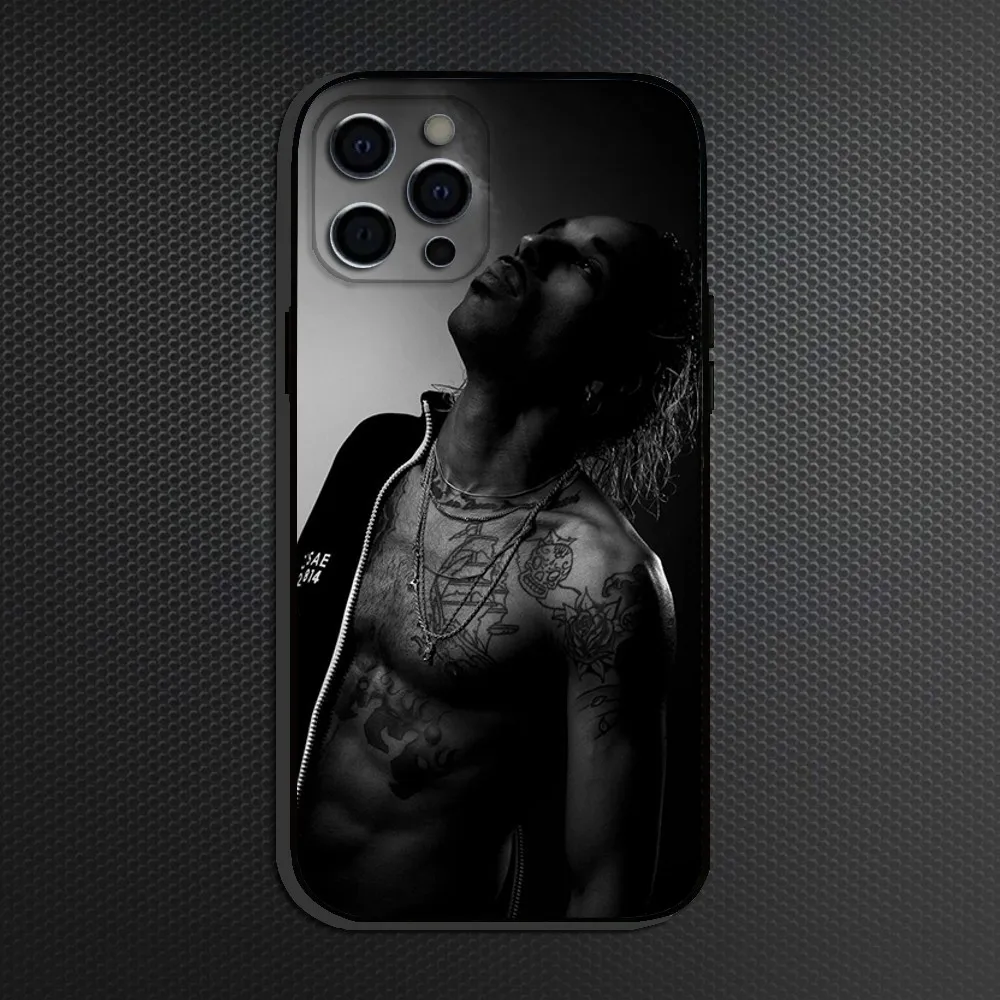 حافظة هاتف PLK Rappeur الفرنسية لهاتف iPhone 16,15,14,13,12,11 Plus, Pro Max, غطاء أسود من السيليكون الناعم