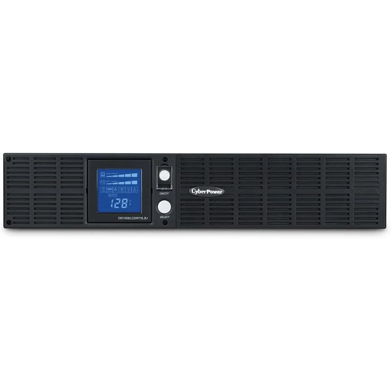 

CyberPower OR1500LCDRTXL2U Система ЖК-ИБП Smart App, 1500 ВА/1125 Вт, 8 розеток, AVR, стойка/бажа 2U