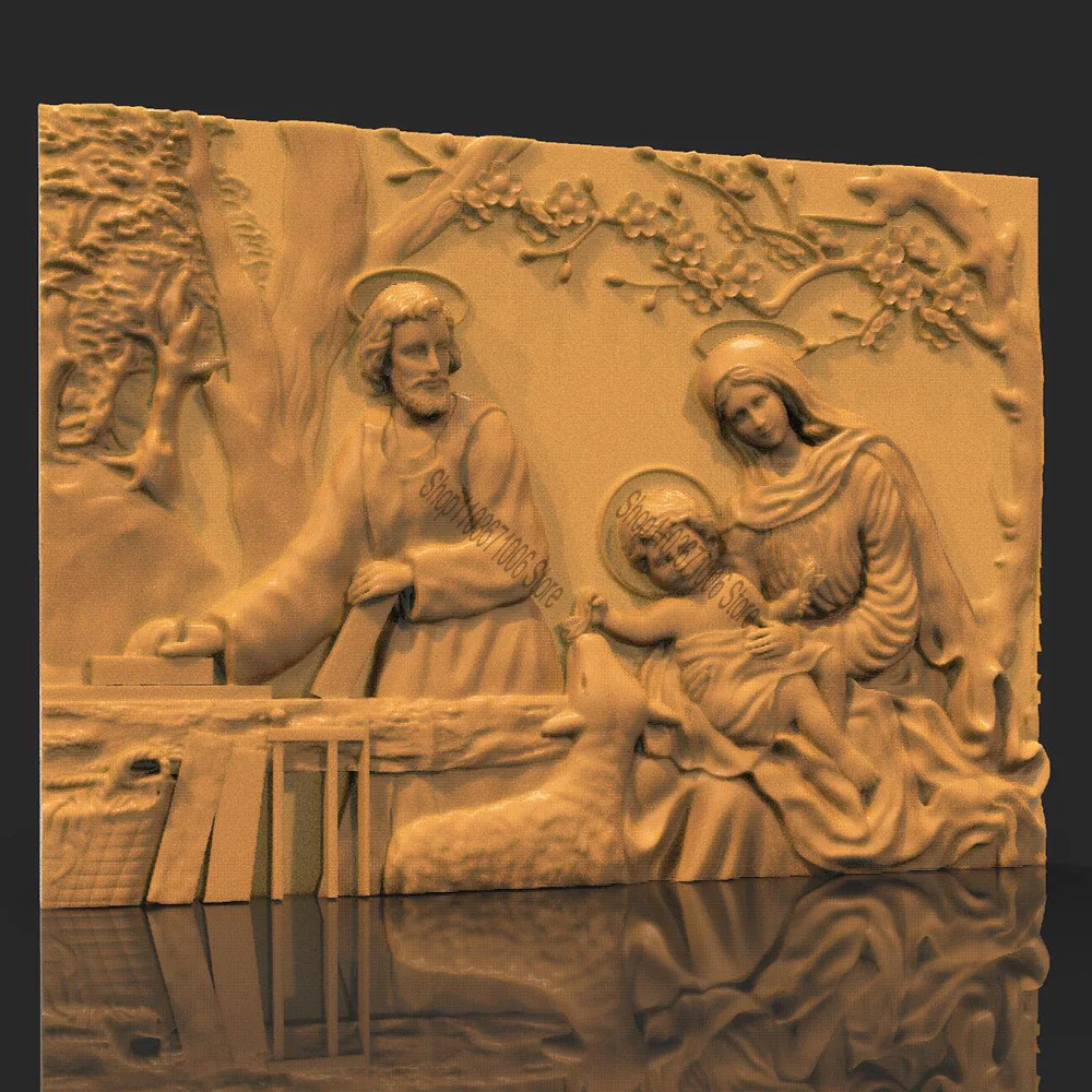 STL 3D Model Jesus for CNC Router Aspire Artcam 3D Printer Engraver Milling