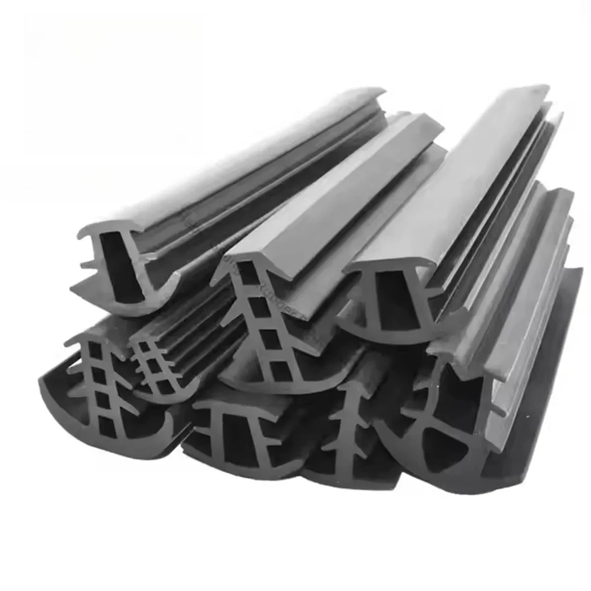 1M T-shape Epdm PVC TPE Extrusion Rubber Sealing Strip For Solar Photovoltaic Bracket Metal Cable Trench Cover Monocrystalline