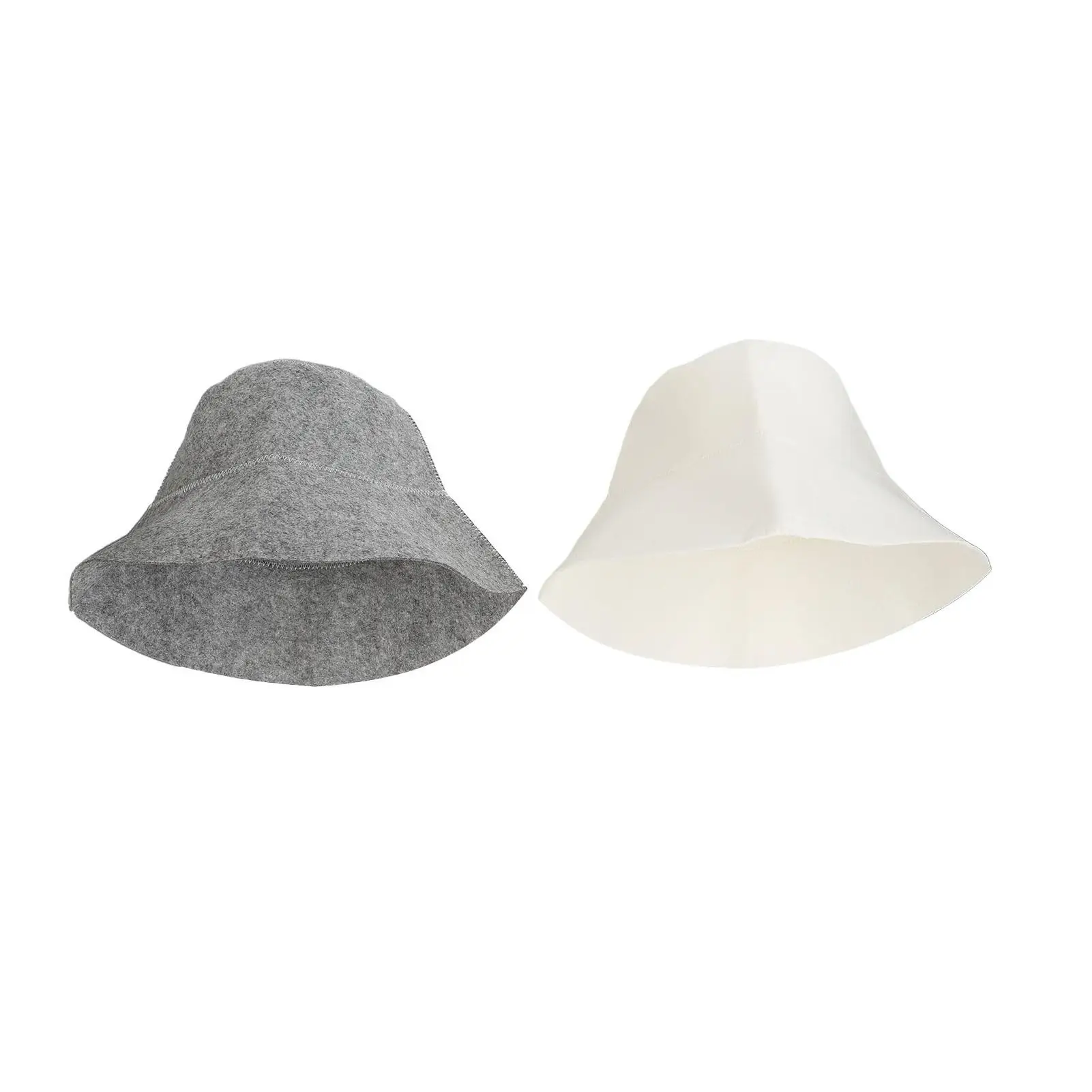 قبعة ساونا ناعمة ماصة للماء للرجال، تصميم خفيف الوزن ومريح باللونين الأبيض والرمادي