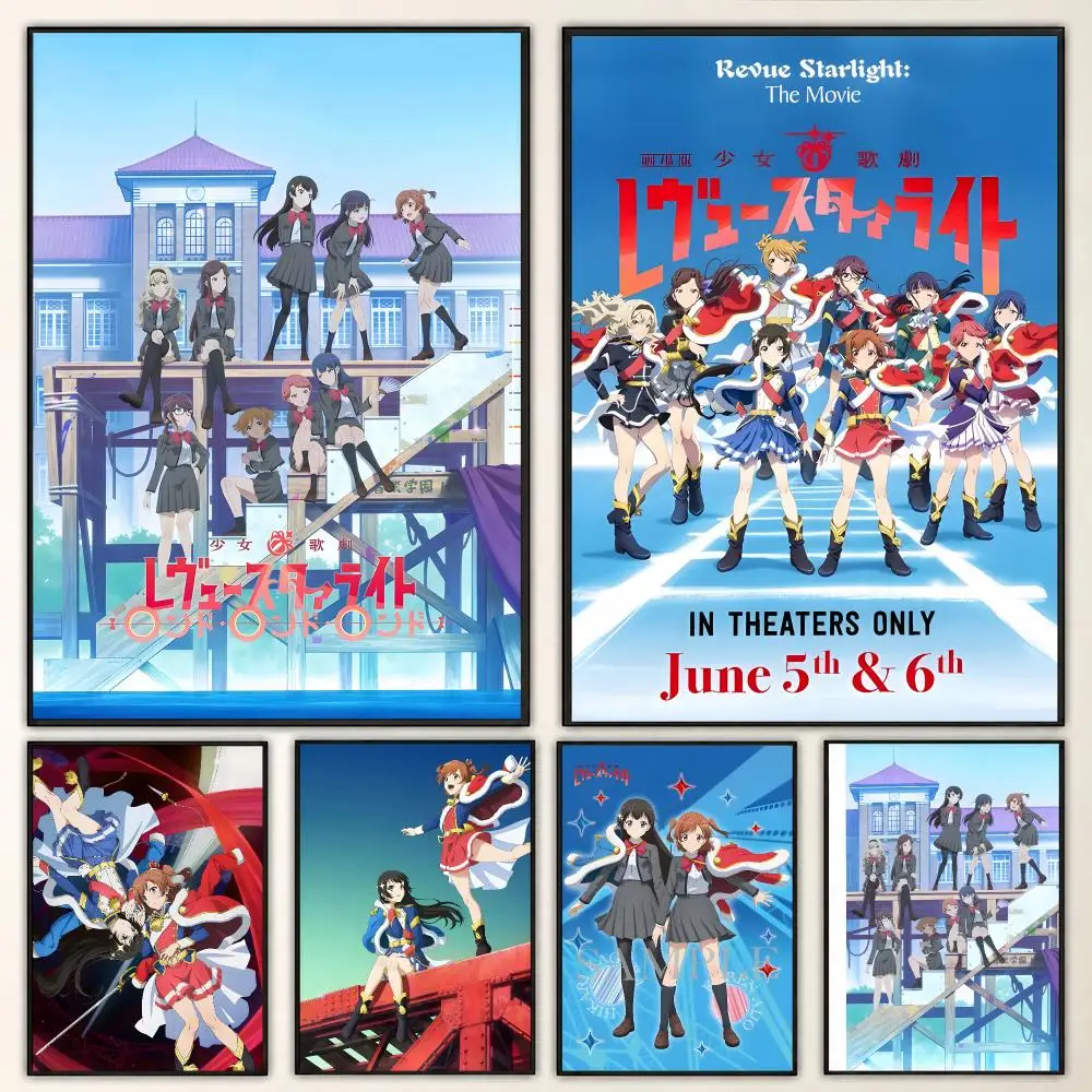Revue Starlight Anime Musical Stage Dreamy Collection Poster Aesthetic Art Print for Bedroom & Living Room Decor, Unframed