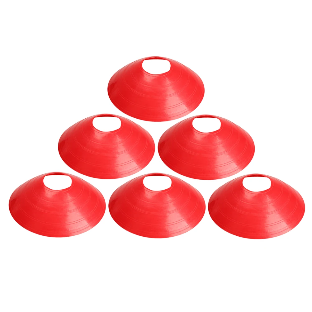 

12 PC Sports Football Training Sign Plate Traning Disc Cone Obstacle Marker Soccer