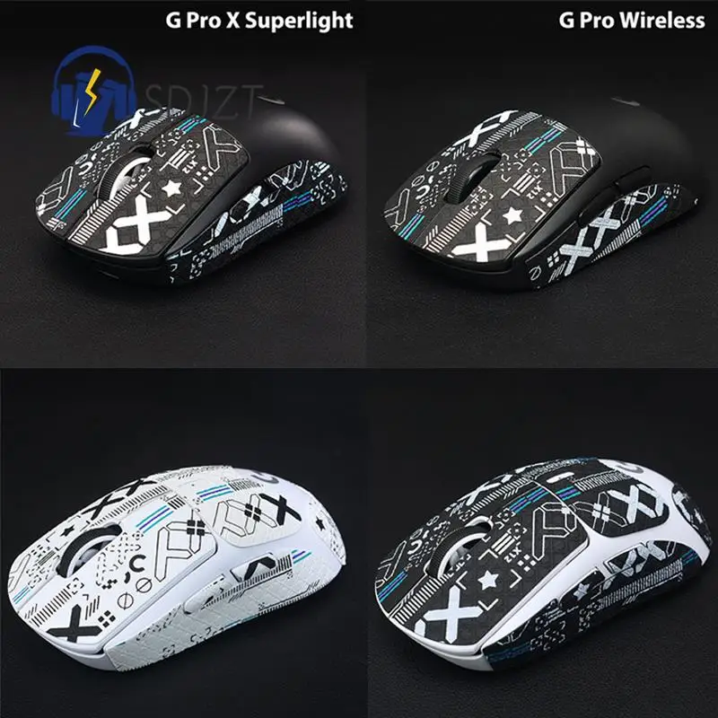 For Logitech G Pro X Superlight Wireless Mouse Mouse Grip Tape Skate Sticker Non Slip Suck Sweat Mouse Anti-Slip Sticker