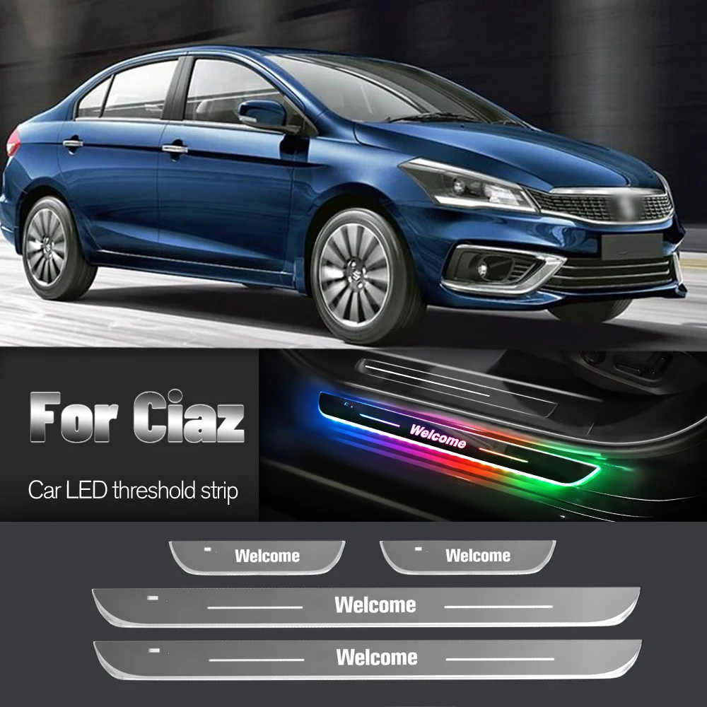 

Car Door Sill Light For Suzuki Ciaz 2015-2022 2016 2017 2020 2021 Customized Logo LED Welcome Threshold Pedal Lamp Accessories