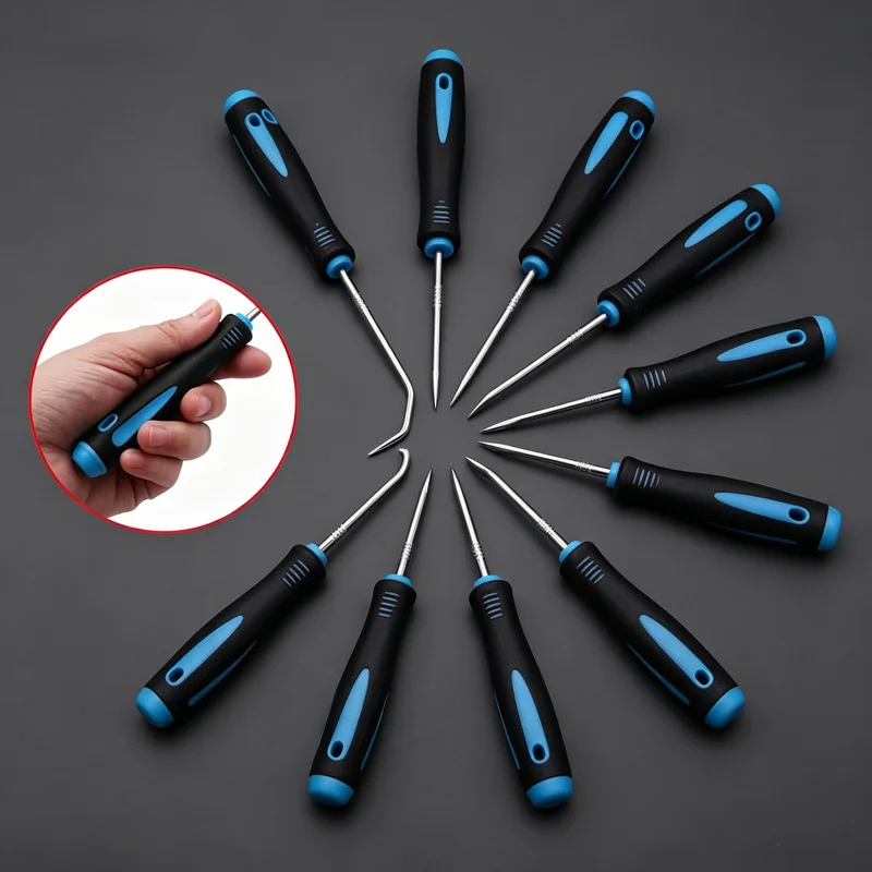 

6Pcs Paintless Dent Puller Hooks Boxed Set Car Body Concave Remover Pulling Hook for Automobile Maintenance