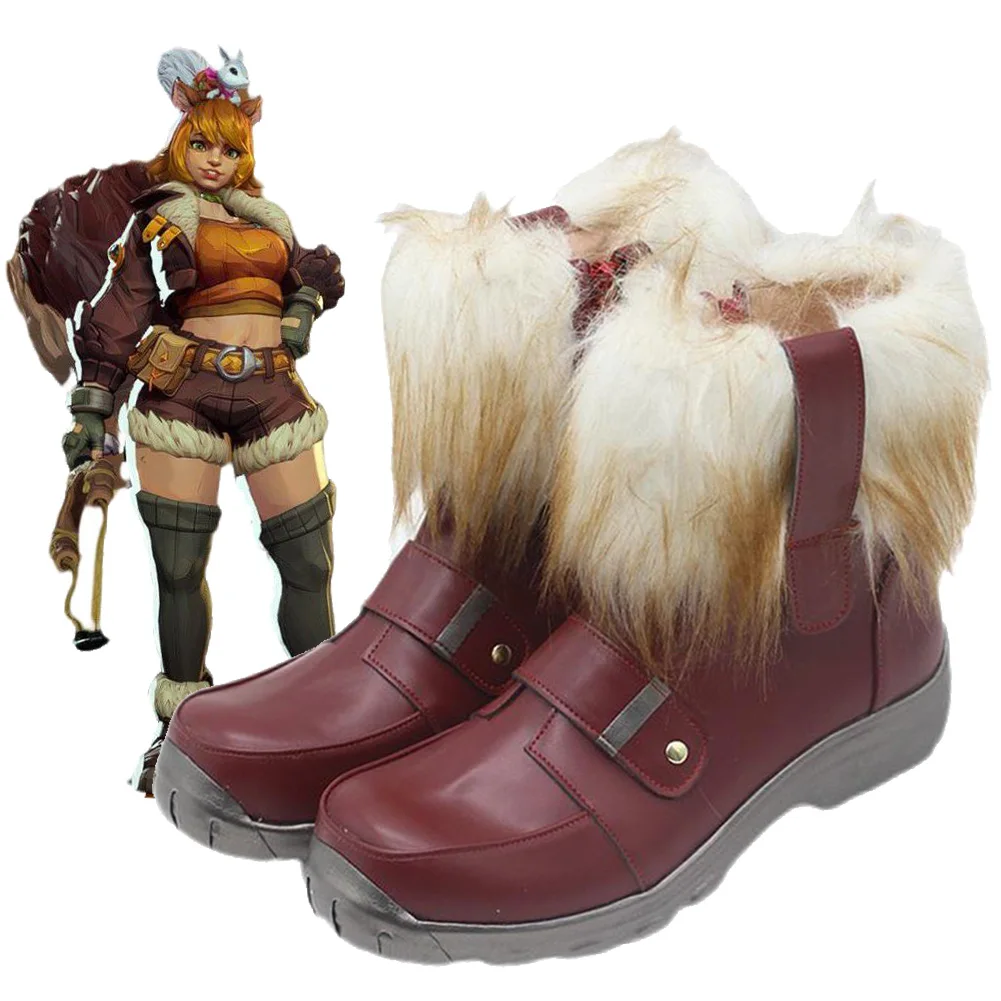 Juego Rival Doreen, zapatos de Cosplay verdes, botas de cuero PU, accesorios de disfraces de Halloween, uniforme de fiesta, accesorios de juego de rol de Carnaval