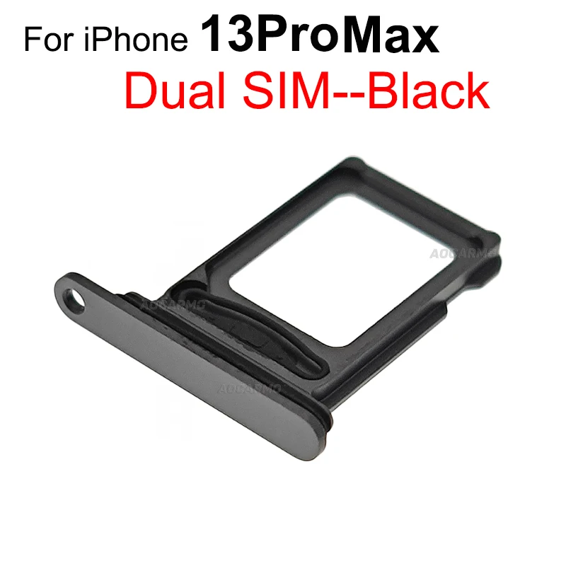 Aocarmo Single & Dual Sim Card For iPhone 13 PRO Max SIM Tray Slot Holder Repair Replacement Parts