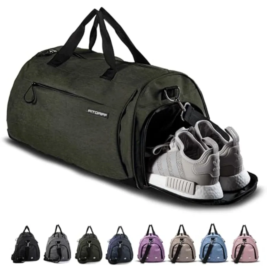 

® Gym Bag for Men and Women with Shoe and Wet Compartment - Duffle Bag for Travel, Sports, Fitness and Workout