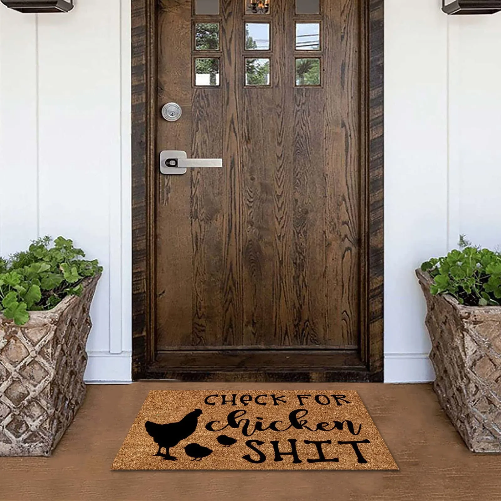 Cartoon Chicken Carpet Doormat Living Room Bedroom Non Slip Farm Mat Rugs Slip for Front Door Outdoor Entr Mats 40x60cm