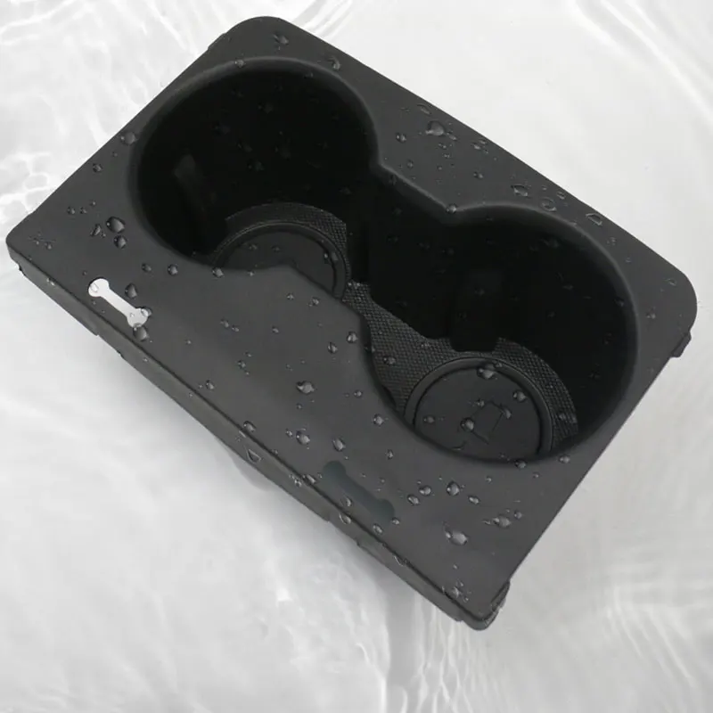 ل تسلا نموذج 3 Y 2017-2023 TPE حامل الكأس الناعم كوب ماء قاعدة شرب رف غطاء كوب سيليكون