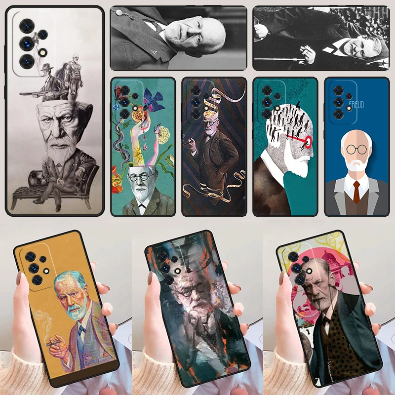 Sigmund Freud phone case For Samsung Galaxy A42 A31 A40 A51 A71 A32 A80 A91 A52 A72 A73 A20e A21S A50 A70 A11 A12 Cover