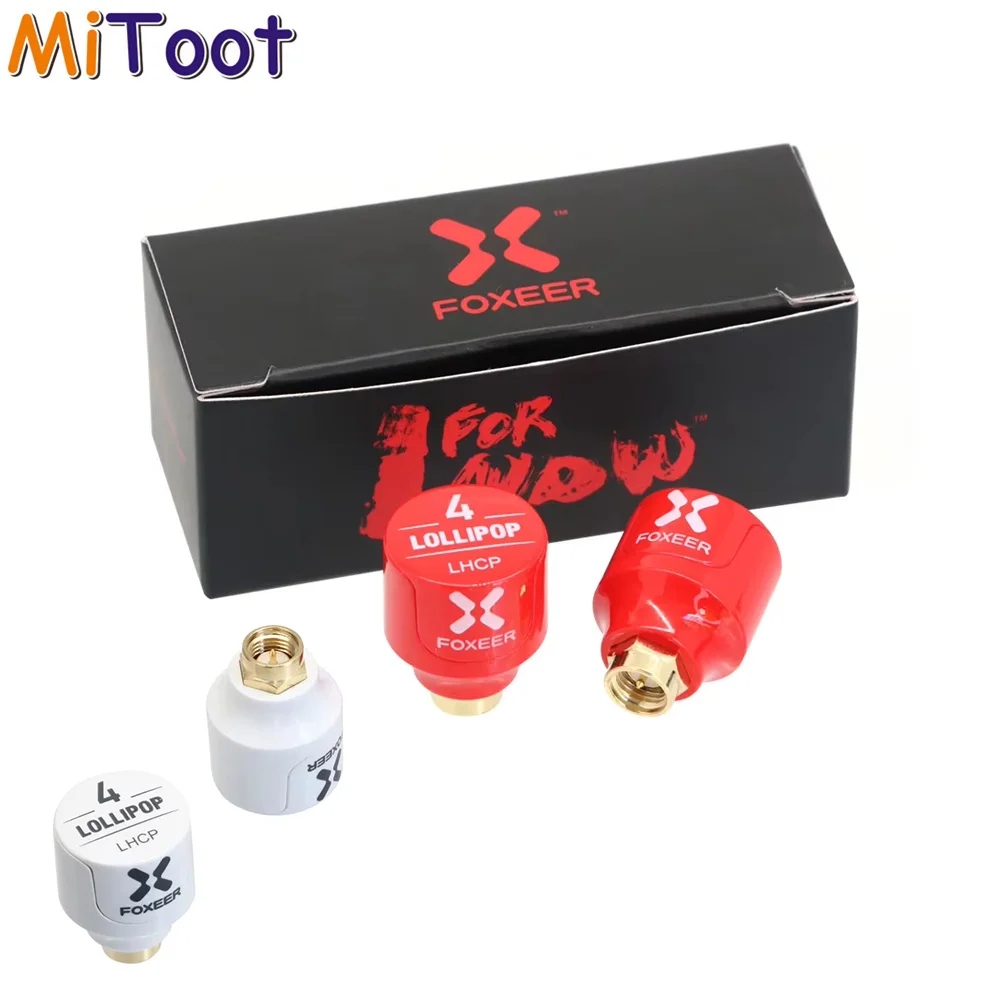 Foxeer Lollipop 4 5.8G 2.6Dbi FPV Antenne LHCP RHCP SMA RP-SMA 2 Stück für RC FPV Drohne und FPV-Brille