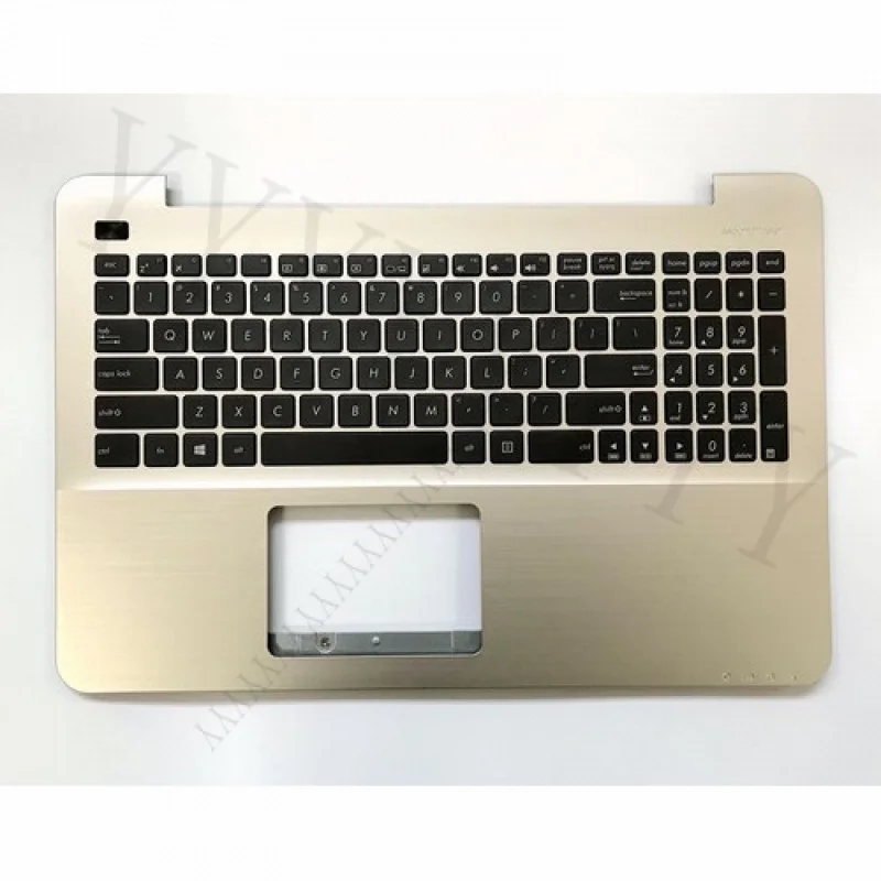 

QNew US keyboard for Asus X555LA A555LAB X555LD X555UA X555LP Golden palmrest