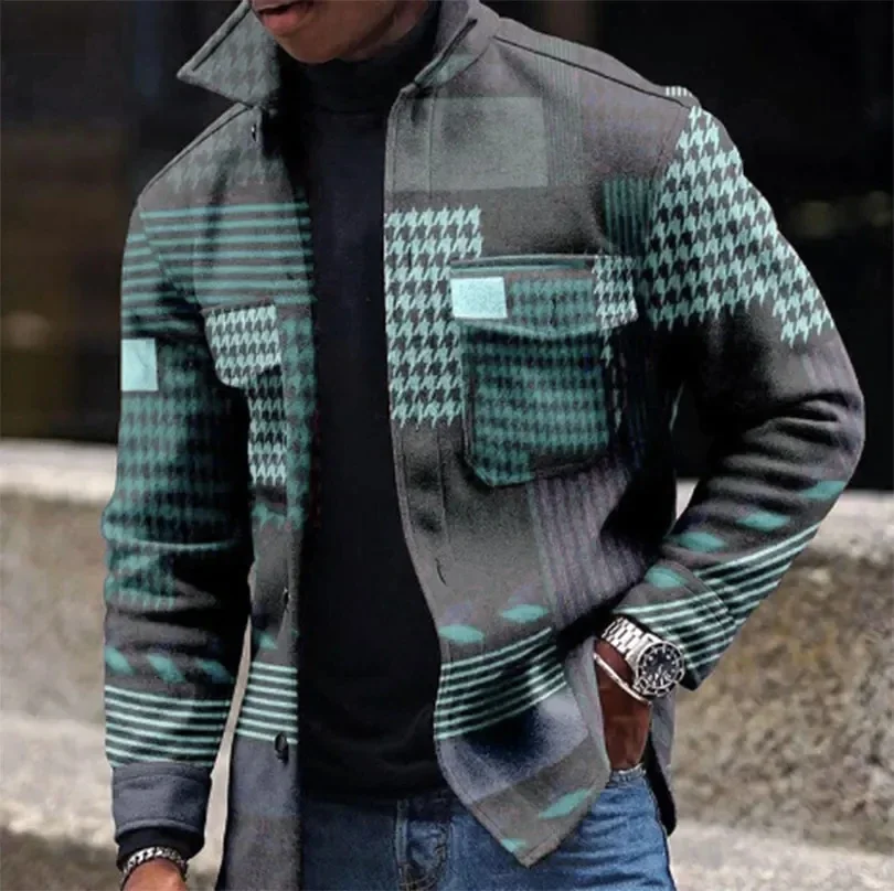 

Men's Jacket Casual Flannel Shirt winter Men clothing fashion 2023 winter Thick Warm Men's Casual Jacket High Quality Soft Shirt