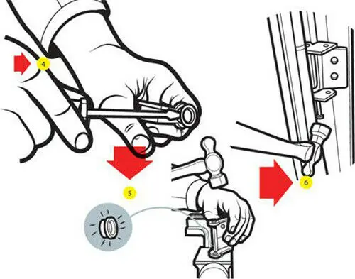 Juego de pasadores de bisagra de puerta de coche, Kit de buje de pasadores de alta resistencia para Chevy Silverado, Suburban, GMC, Sierra,